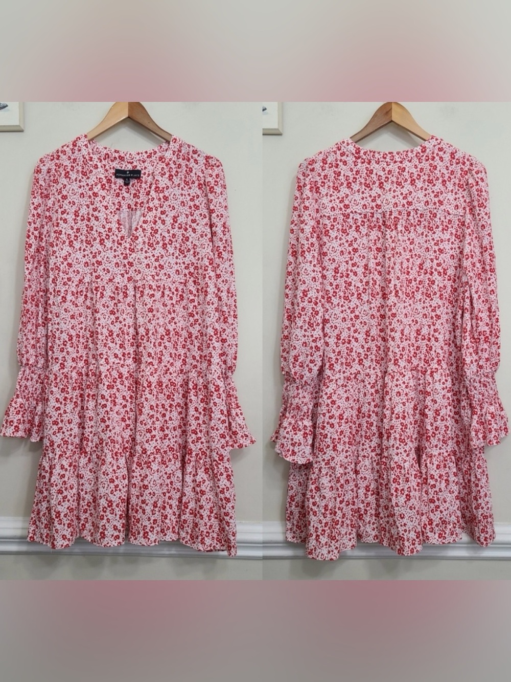 Tuckernuck’s Pomander Place Scarlet Ditsy Floral Kenzo Dress
